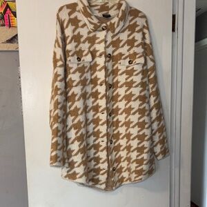 Torrid Tan and Cream Knit Sweater